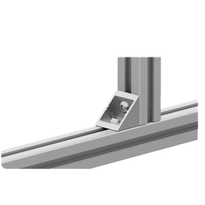 Bouchon équerre profilé Aluneed TI gris RAL7042