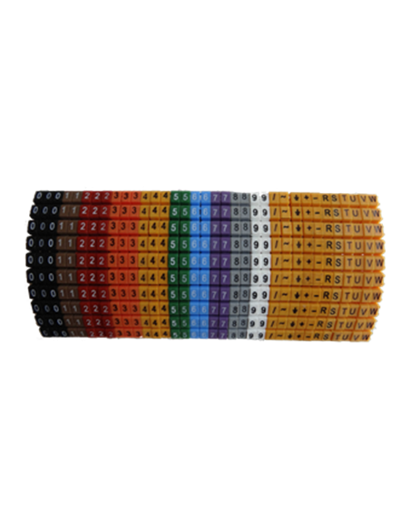 Repère de cablage à clipser 1.5 à 2.5 mm²