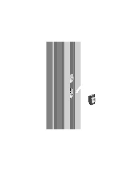 Ecrou 1/4 de tour acier galvanisé pour profilé Aluneed TI