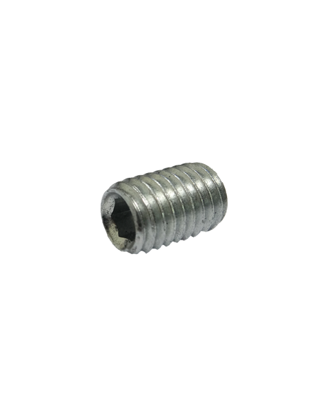 Vis sans tête hexa. cr. bout plat M4x08 DIN-913 acier galvanisé boîte 100 pces r