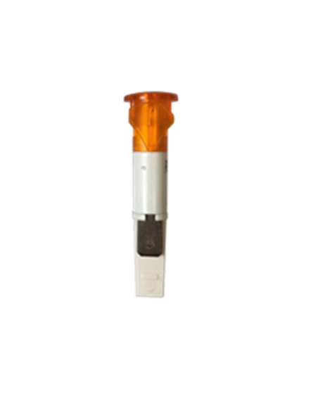 VOYANT FILAMENT Ø10 mm, à clipser, ORANGE 400V, Racc Lang 6,35 mm 90378