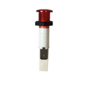 VOYANT FILAMENT Ø10 mm, à visser, ROUGE 110V, Racc Lang 6,35 mm 90383