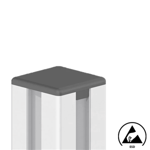 Bouchon standard ESD carré profilé Aluneed TB noir