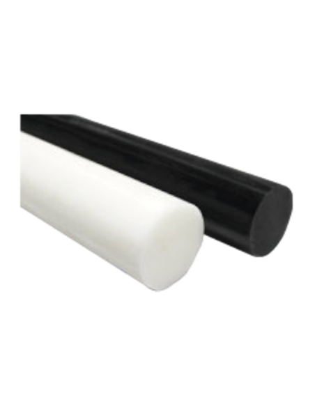 Jonc plein PEHD 300 Blanc Diam. Ext. : 20mm Long. : 1000mm