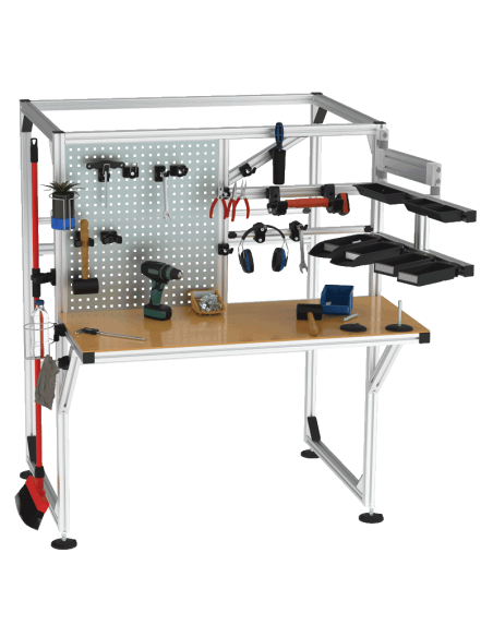 Porte-outils pour postes de travail ergonomique