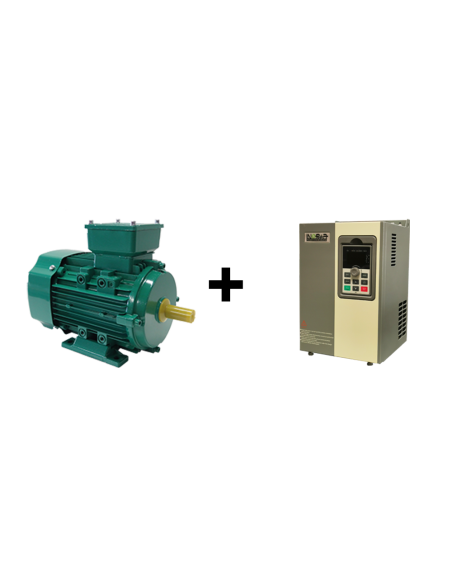Lot Moteur B3 230/400V + Variateur Mono/Tri 220V