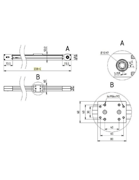 schéma axe linéaire BFLIN