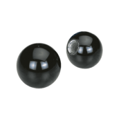 Bouton lisse sphérique avec insert fileté