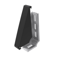 Cache pour équerre alu fixation sol