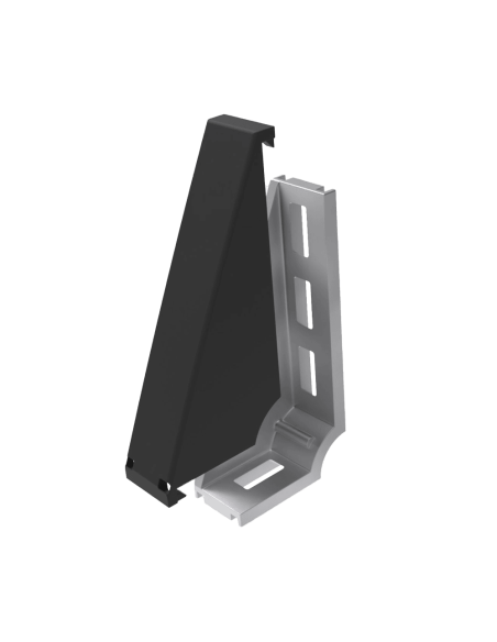 Cache pour équerre alu fixation sol