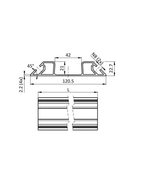 Rail de gare pour chariots FIFO | Technic-Achat