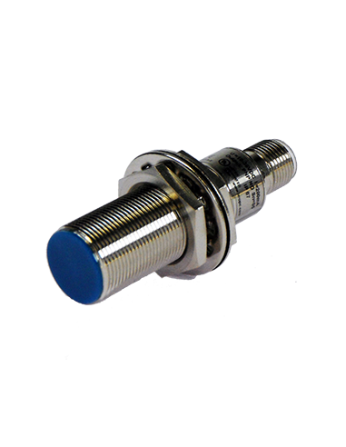 Détecteur inductif M18 24VDC 3 fils, NO, PNP, noyable, Connecteur M12