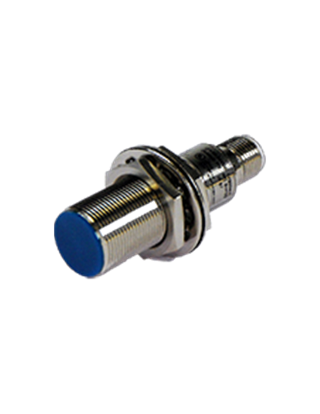 Détecteur inductif M18 24VDC 3 fils, NC, PNP, noyable, Connecteur M12