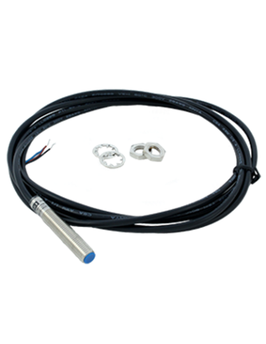 Détecteur inductif M8 24VDC 3 fils, NO, NPN, noyable, Cable 2M
