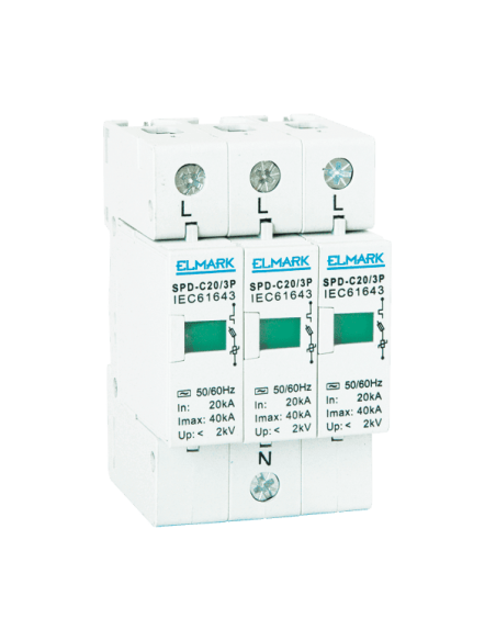 Parafoudre 3 poles pour protection des circuits | Technic-achat
