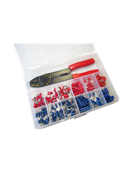 Assortiment de 261 pièces cosses à sertir avec pince