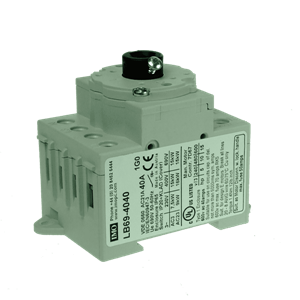 Sectionneur à montage en fond d'armoire