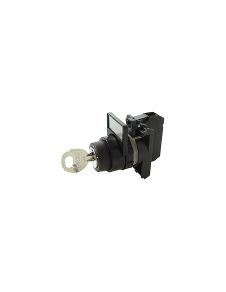 Bouton à clé composé 2 positions maintenu 60° + 1NO sortie de la clé en 0 ref: B