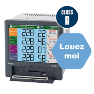 Analyseur de réseau ND40 électrique triphasé , avec webserveur