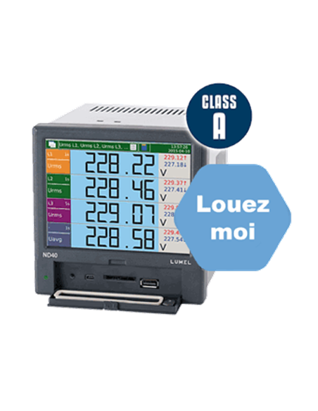 Analyseur de réseau ND40 électrique triphasé , avec webserveur