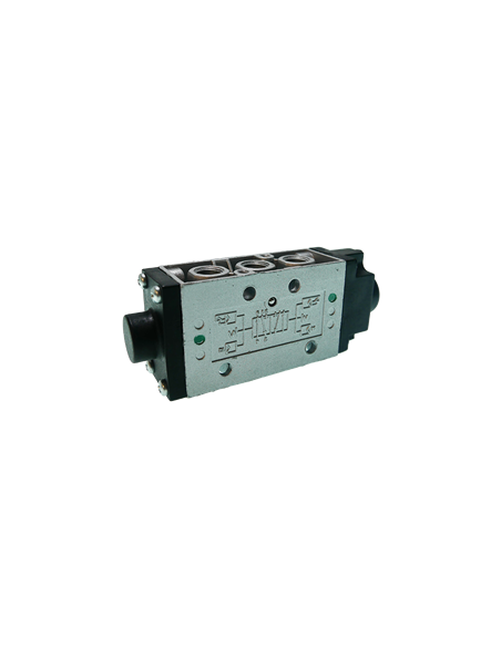 Distributeur mixte Com.Pneum. 5/2 en 1/8 rappel ressort ref: AC-7100