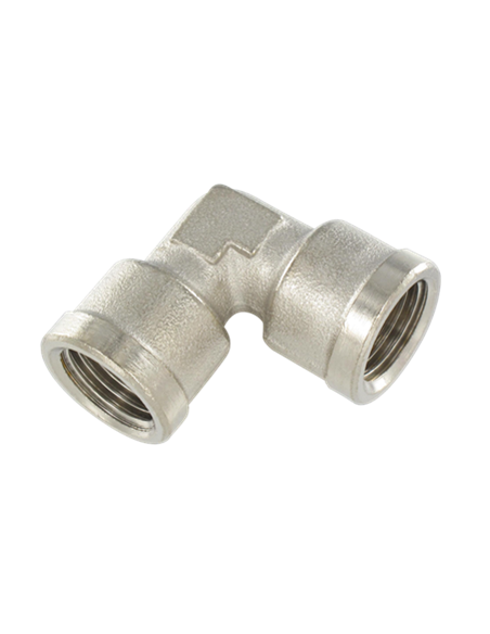 Raccord laiton femelle femelle conique en L égal