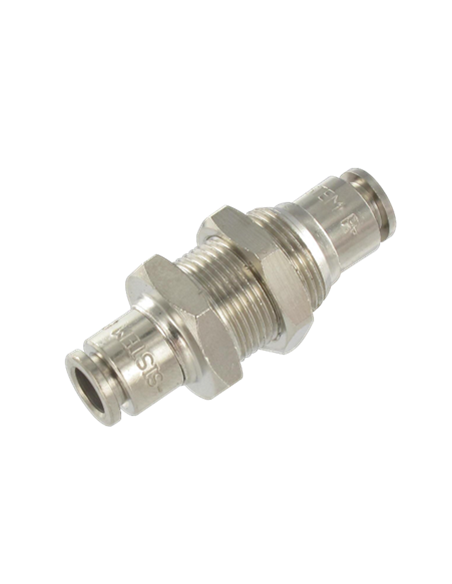 Traversée de cloison double ou coudée Ø6 et Ø8