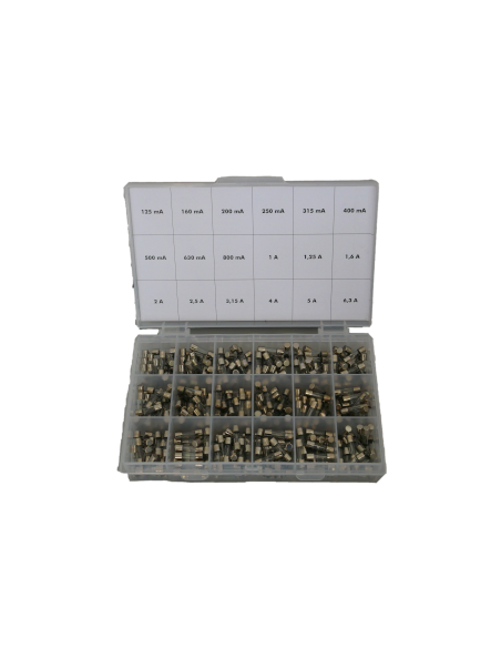 assortiment Fusible verre 5x20mm temporisés 510003