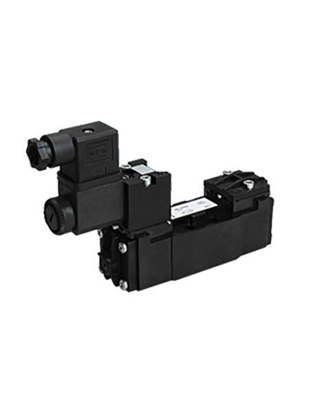 Distributeur 5/2 ISO 2 monostable rappel ressort tiroir mixte BE-4000