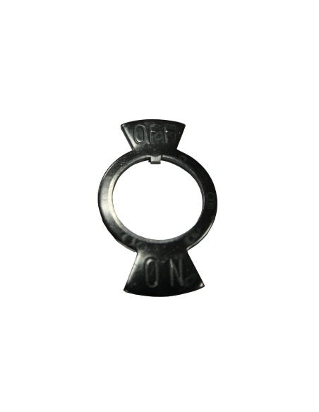 plaquette marche/ Arret pour boutons à levier circulaire Ø12mm 90015