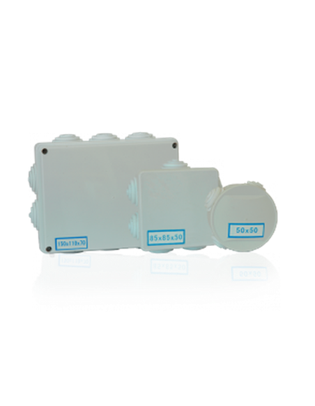 boîtes de jonction étanches circulaire 80*50mm IP44 8071