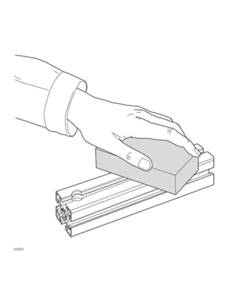 Gomme pour profilé aluminium