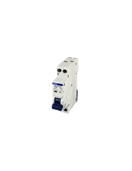 Disjoncteur miniature MCB Uni+N Courbe C 2A ref: DIS41NC02I