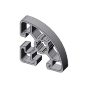 Profilé quart de rond Alu 45x45R