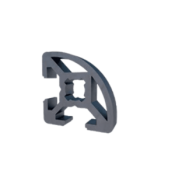 Profilé quart de rond Alu 20x20R