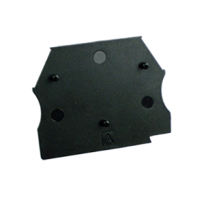 Plaquette d'extrémité pour borne ER, de 2.5 à 10 NOIR EP2.5-10BLACK