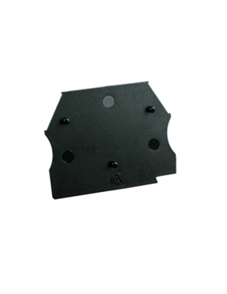 Plaquette d'extrémité pour borne ER, de 2.5 à 10 NOIR EP2.5-10BLACK