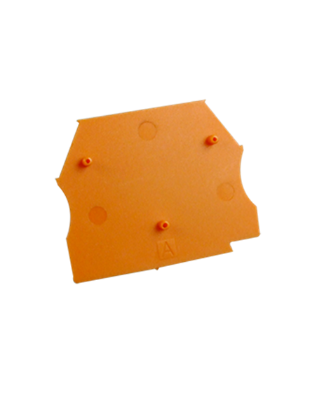 Plaquette d'extrémité pour borne ER, de 2.5 à 10 ORANGE EP2.5-10ORANGE