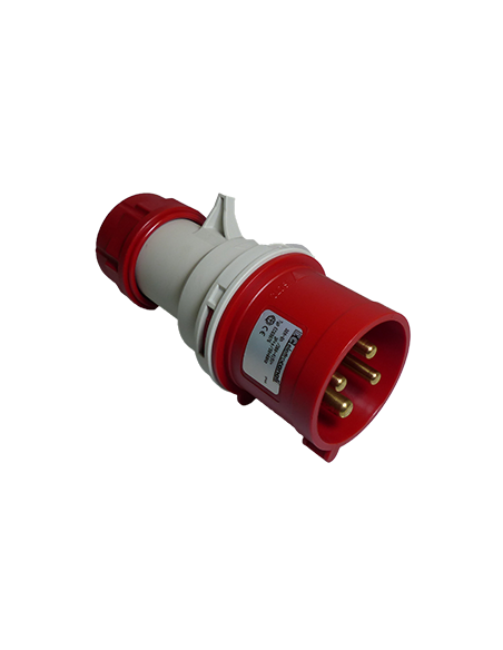 Fiche mobile droite IP44 380/415V 3P+T 16A (PCE) EC69072 ref: FIC316_3PTD44