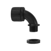 Raccord rapide coudé 90° pour gaine flexible