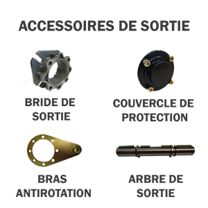Accessoires de Sortie pour Réducteur TKB38