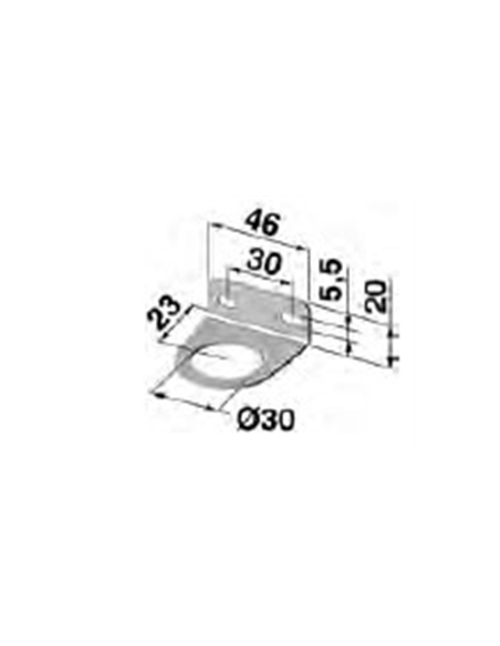 Equerre de fixation pour pneumatique G1/4 / A38-00-00024