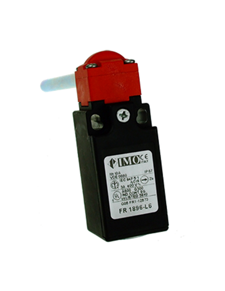 Capteur sécurité porte boitier plastique 1 no+ 1nc tige 120 mm ref: FR1896-L6