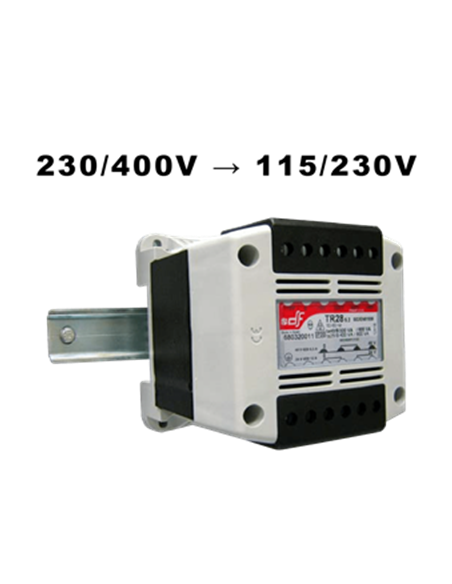 Transformateur surmoulé IP20 primaire 2300/400V secondaire 115/230VAC