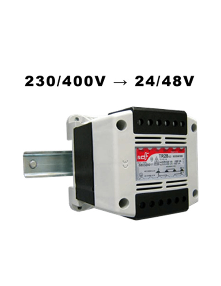 Transformateur surmoulé IP20 primaire 230/400V secondaire 24/48VAC