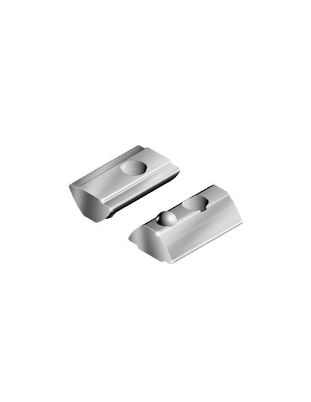 Patin basculant acier galvanisé à bille pour profilé R8 M8 Aluneed TI 096028