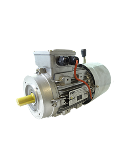 Moteur électrique 220/380, 0.25 Kw, 4 pôles 1500tr/min , B14 + frein ref: MFR71A