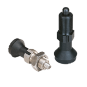 Bouton d'indexage avec écrou et cran