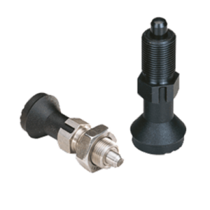 Bouton d'indexage avec écrou et cran