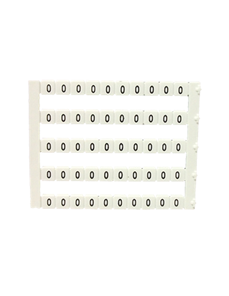 50 étiquettes de repérage 5mm, 0 MT5-0